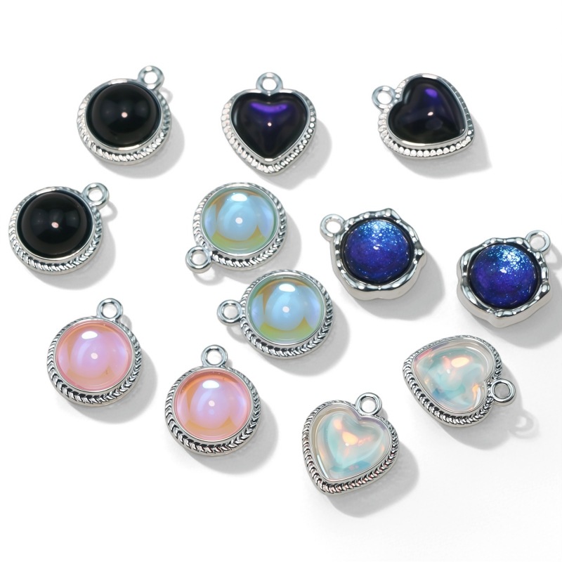 Floral Glass Beads