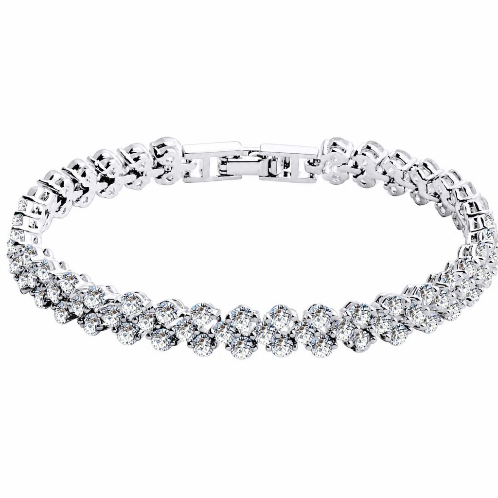 Zinc Alloy Rhinestone Bracelets