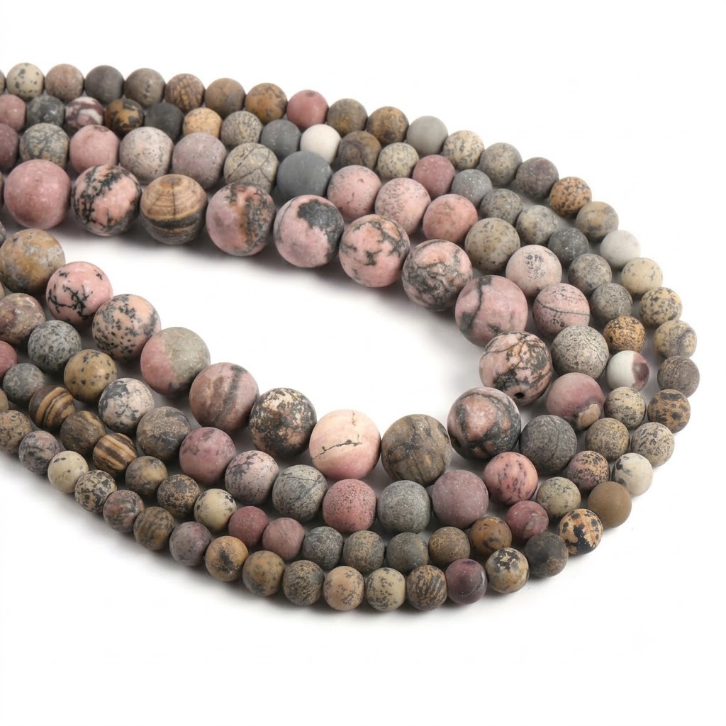 Chinese Painting Stone Beads