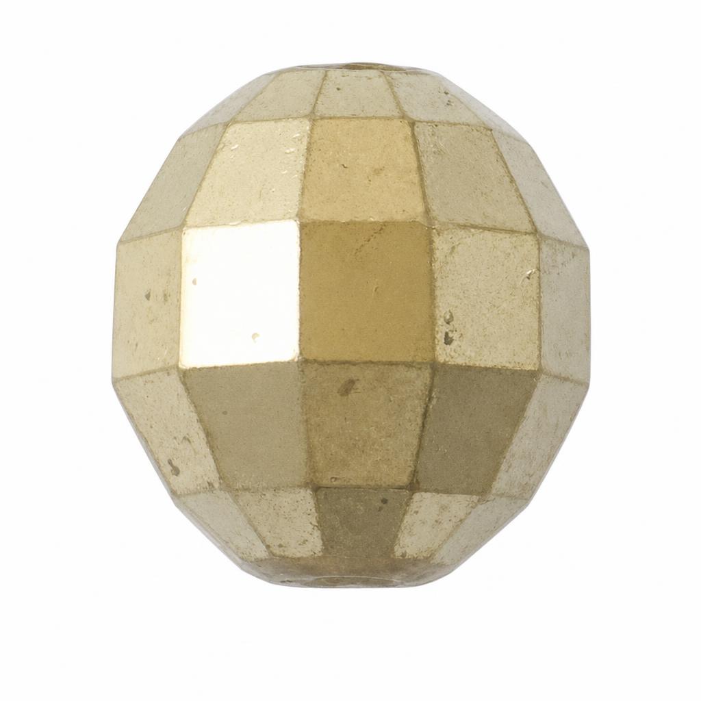Faceted Brass Beads