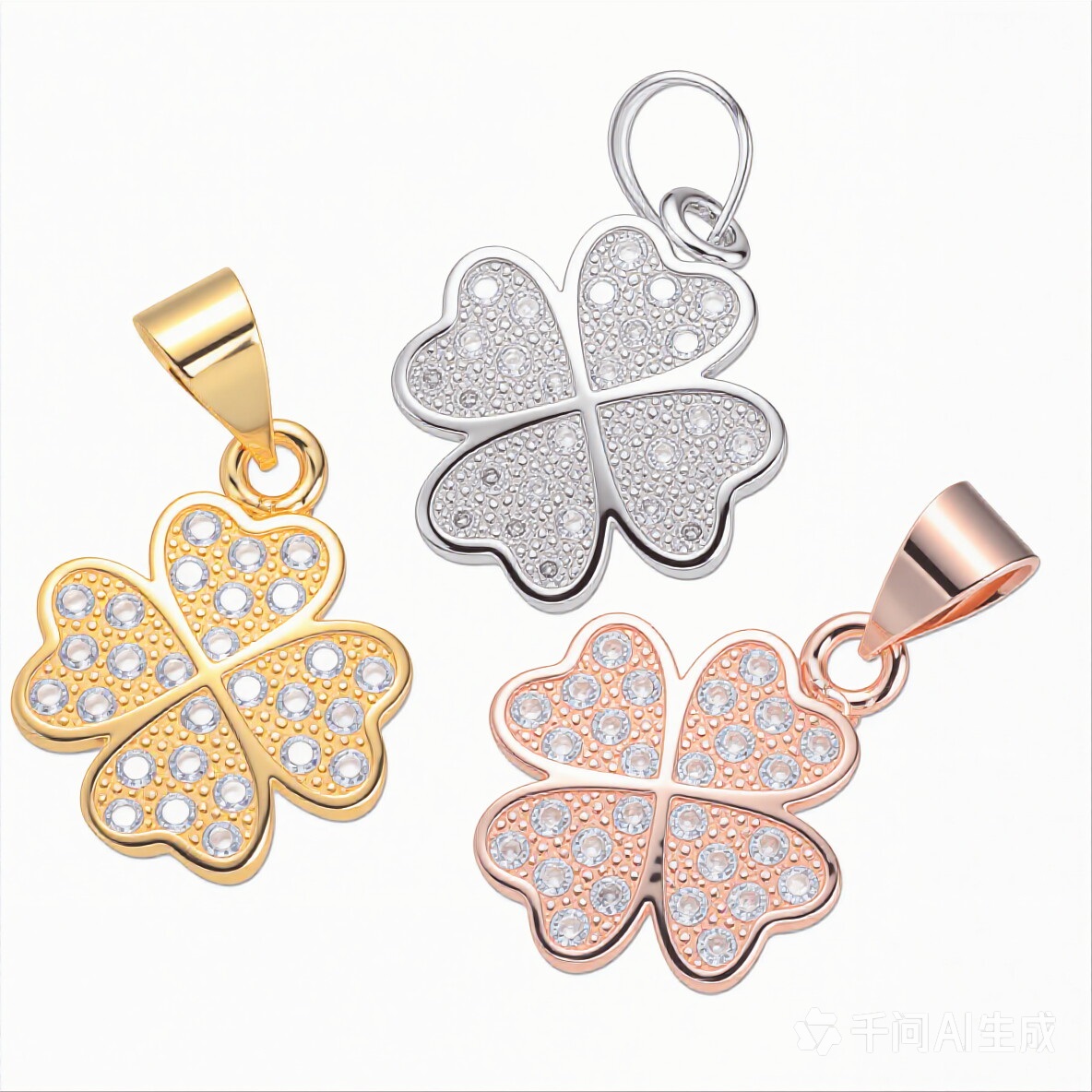 Messing Clover Anhänger