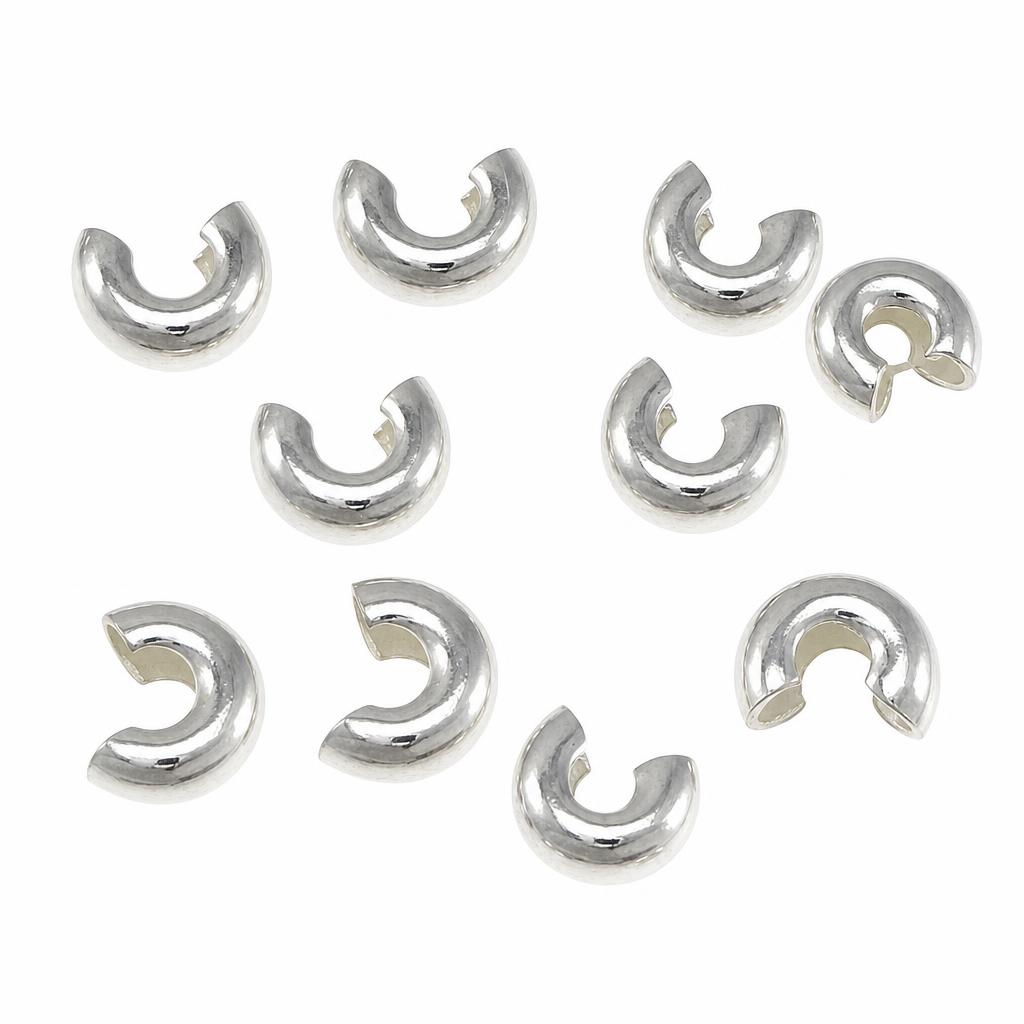 Sterling Silver Crimp Bead Cover
