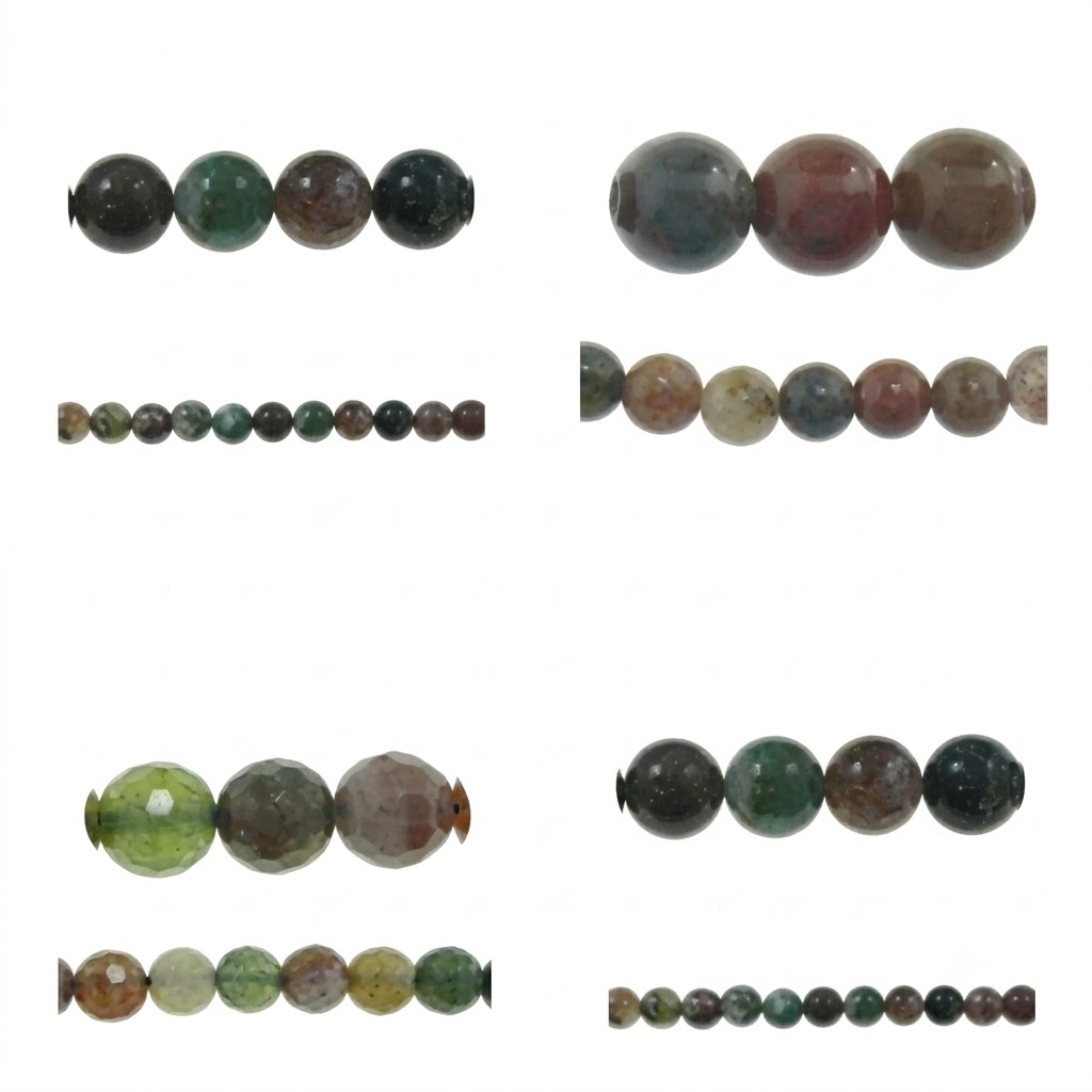 Natural Indian Agate Beads