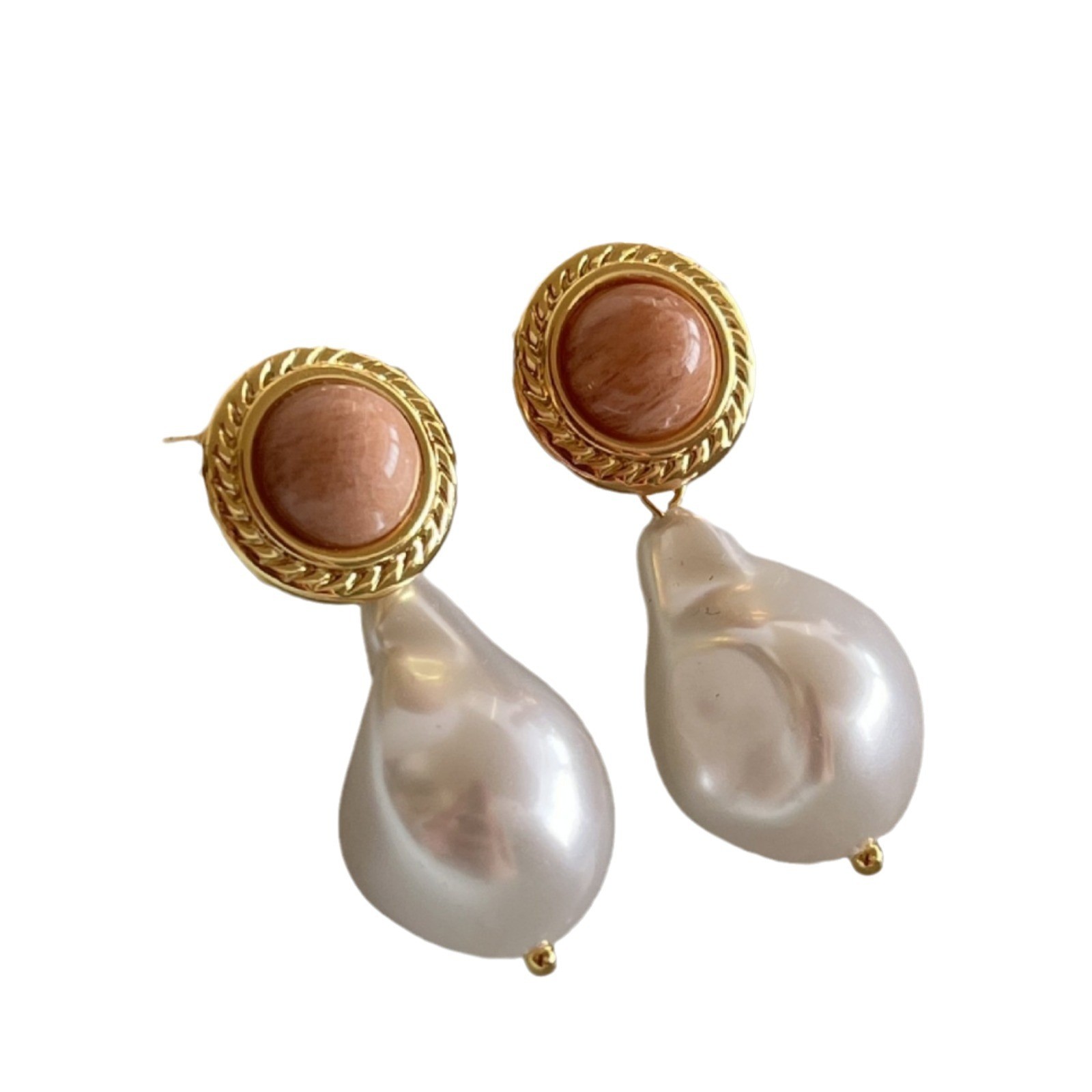 真鍮ダングル ピアス