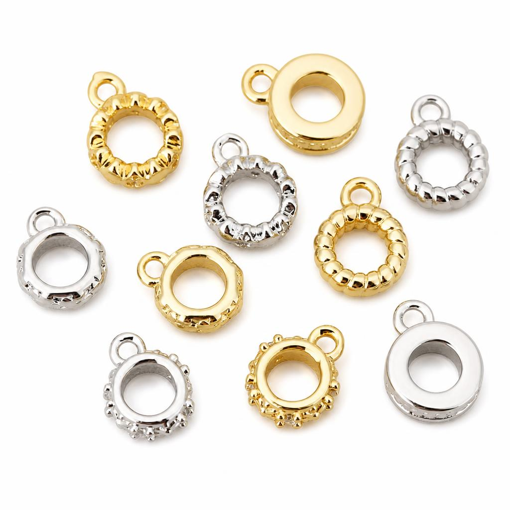 Brass Bail Beads