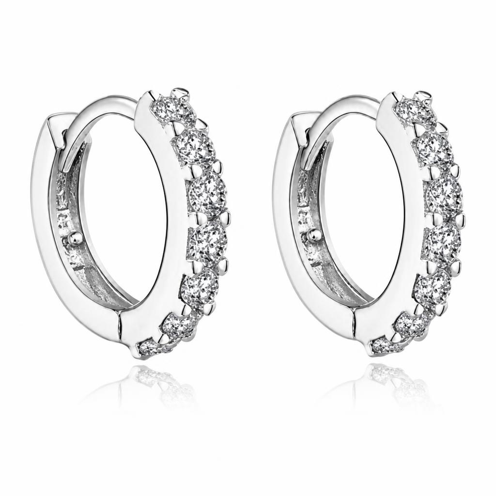 Rhinestone Hoop Earring