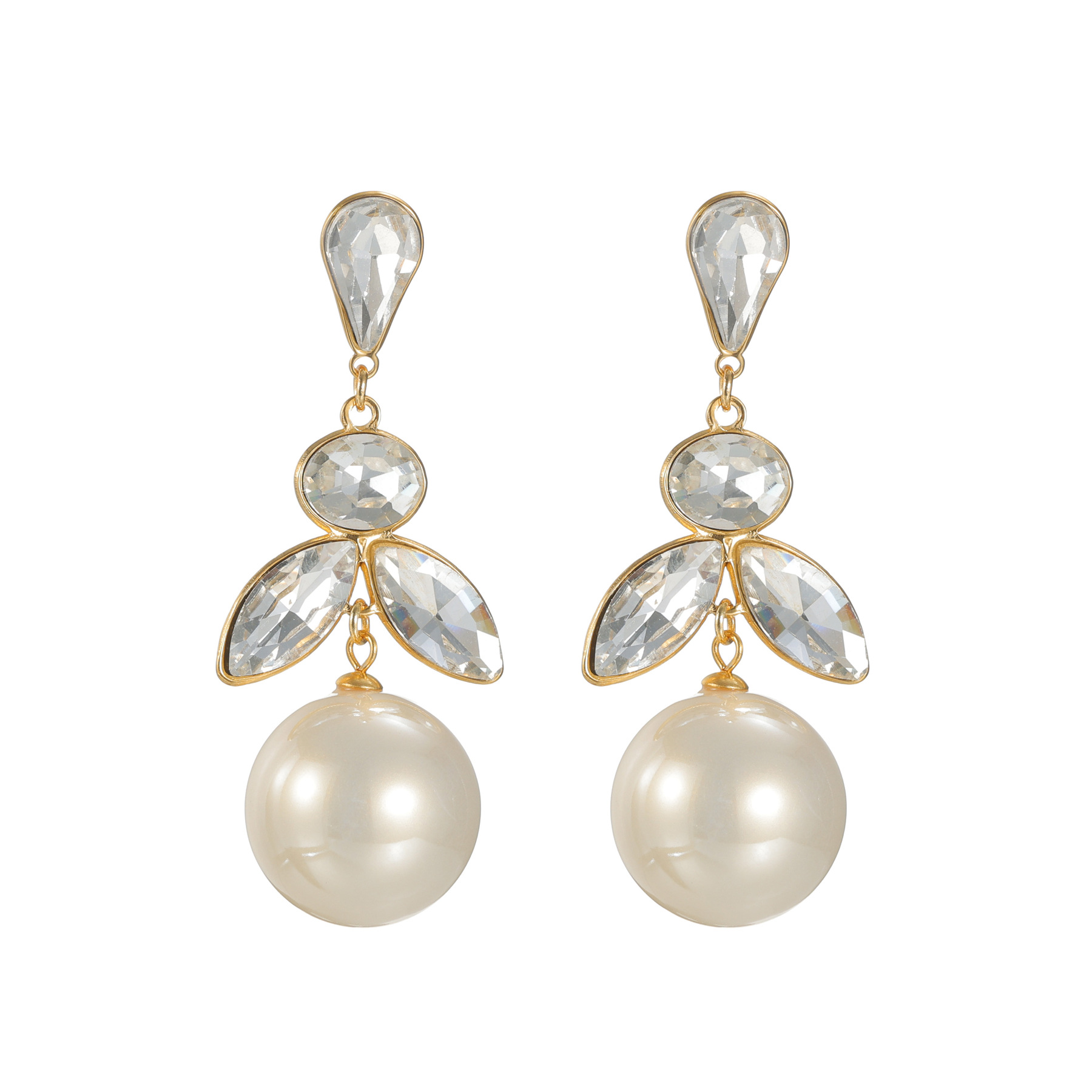 Rhinestone Drop Earring
