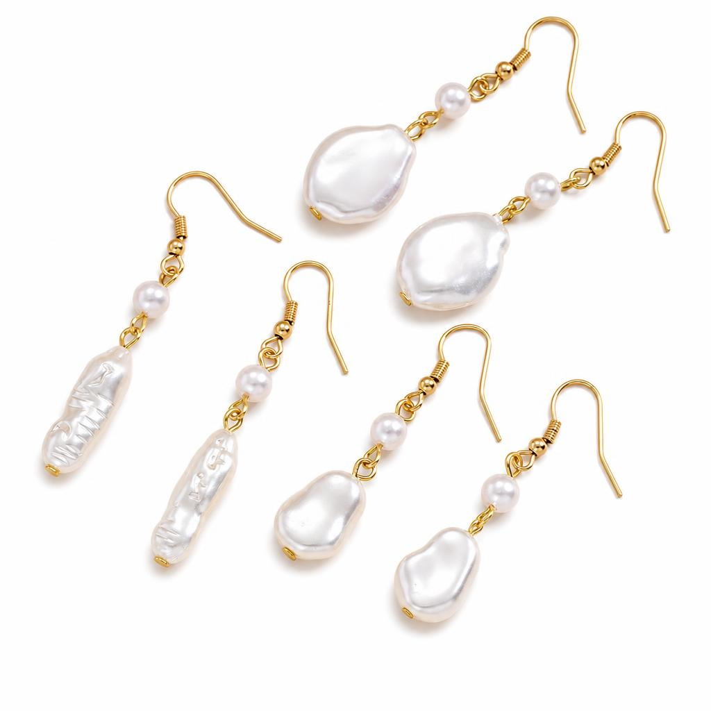 Plastic Pearl Zinc Alloy Earring