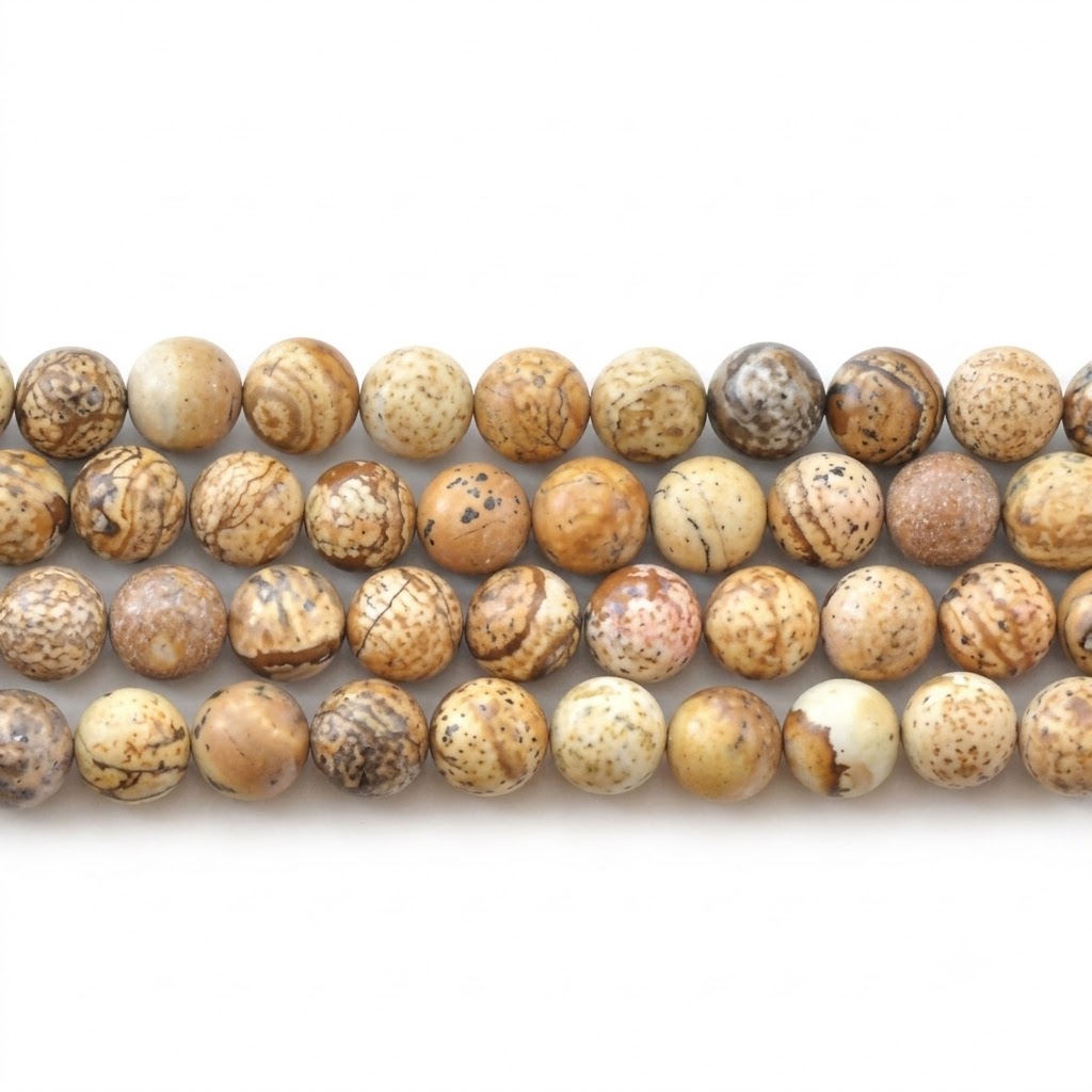Picture Jasper Beads