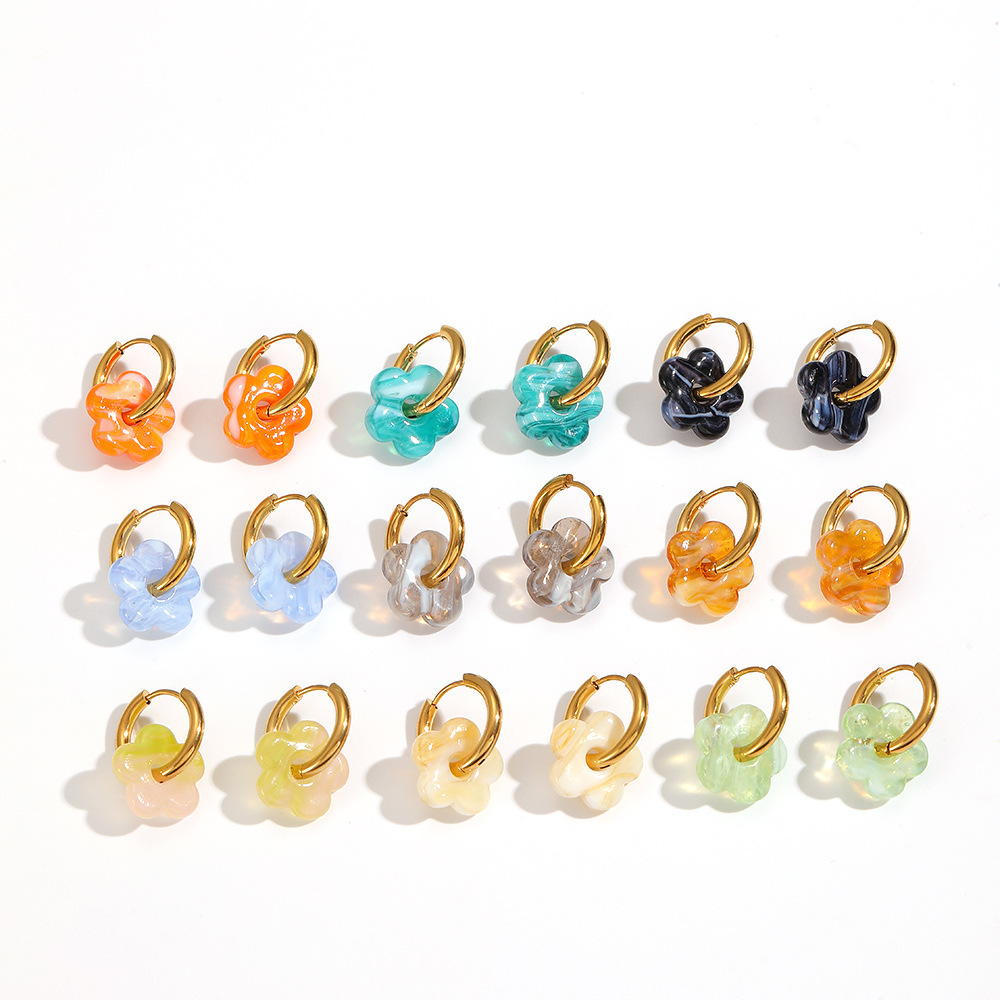Lampwork Drop Earring