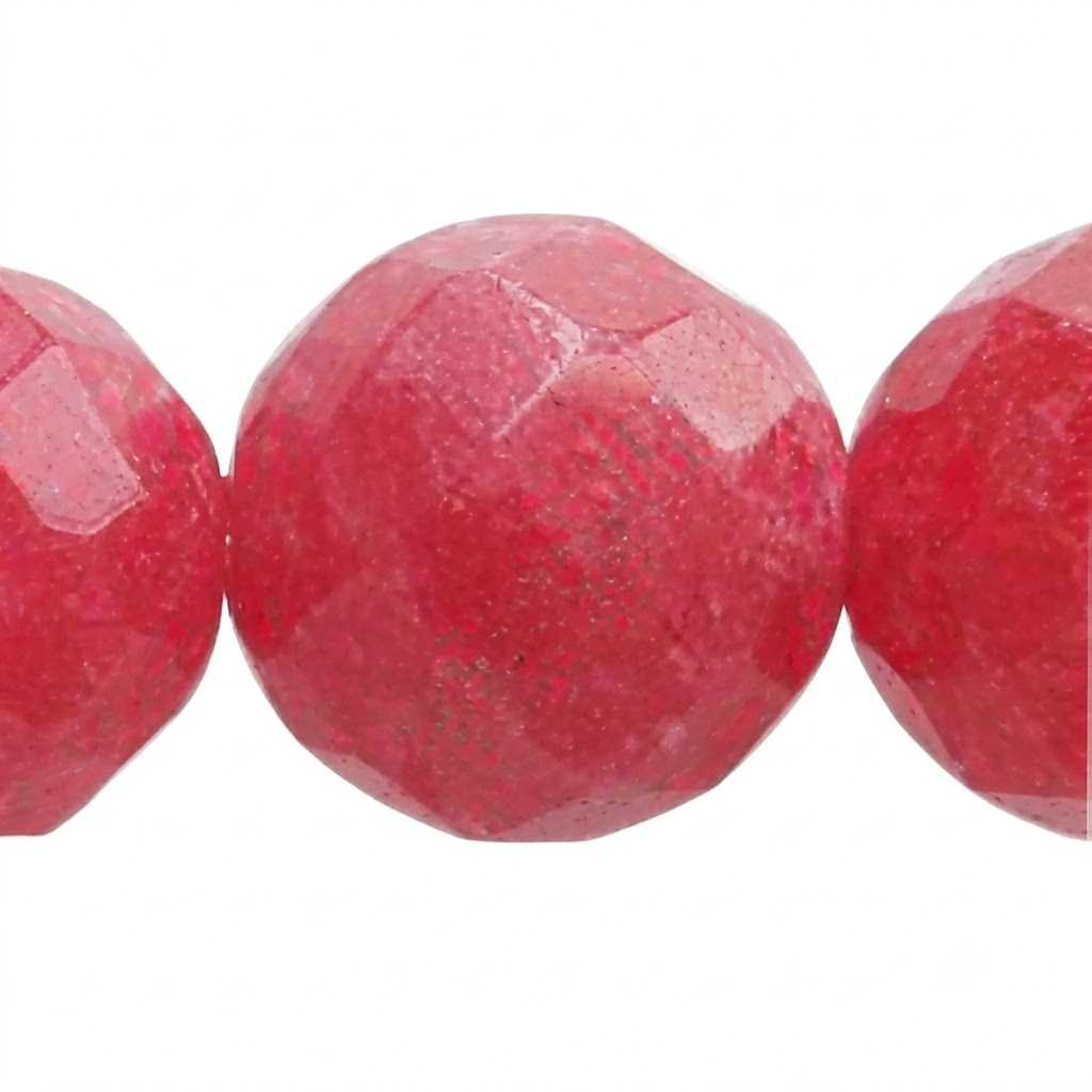 Perle en jade rouge