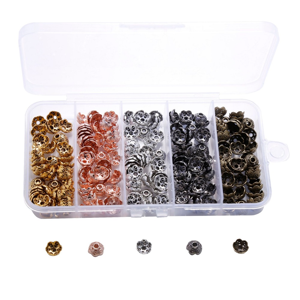 Zinc Alloy Bead Cap Set