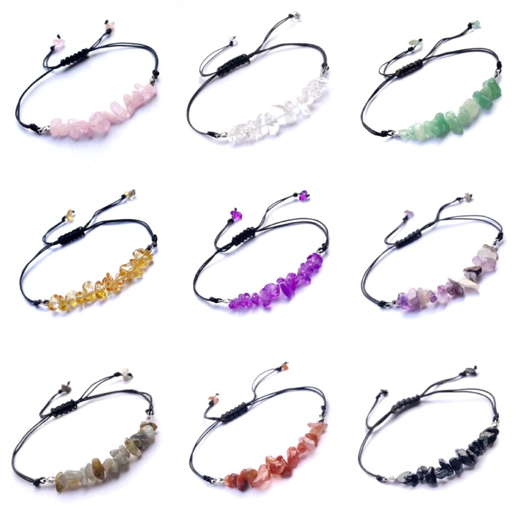Acrylic Woven Ball Bracelets
