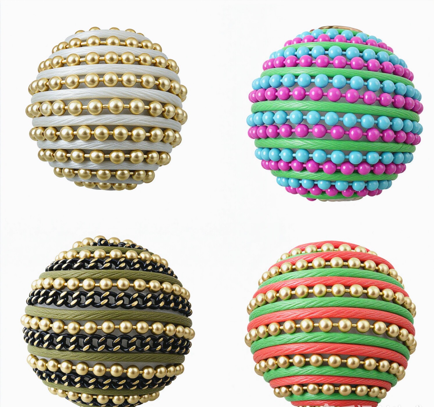 Wax Cord Woven Beads