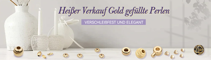 Heißer Verkauf Gold gefüllte Perlen