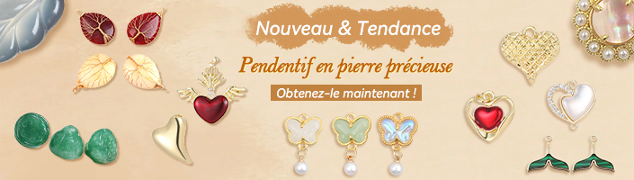 Nouveau pendentif pierres chaudes