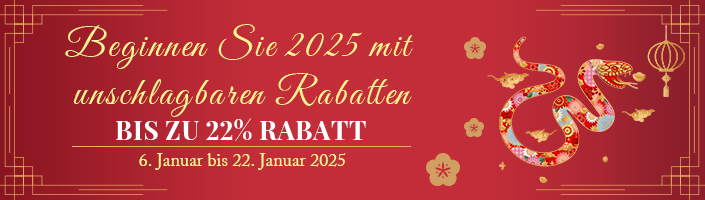 Beginnen Sie 2025 mit unschlagbaren Rabatten 