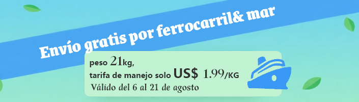 Envío gratis por ferrocarril& mar