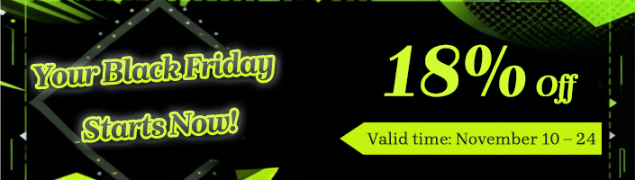 Black Friday 18% Off Frenzy!