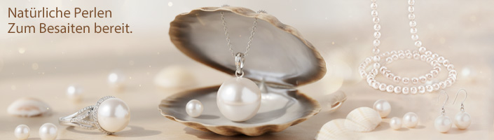 Natürliche Perlen. Zum Besaiten bereit.