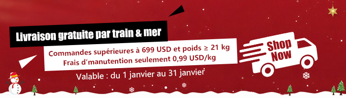 Livraison gratuite par train & mer‌