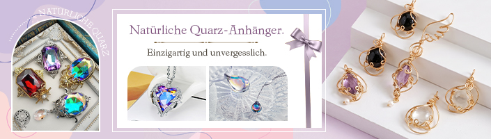 Natürliche Quarz-Anhänger. Einzigartig und unvergesslich.