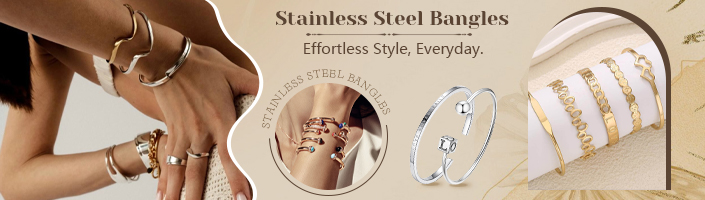 Stainless Steel Bangles — Effortless Style, Everyday.