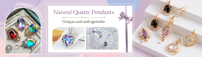 Natural Quartz Pendants. Unique and unforgettable.