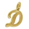 Zinc Alloy Alphabet Pendants, Letter D Approx 