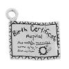 Zinc Alloy Message Pendants, Rectangle, plated cadmium free Approx 