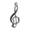 Musical Instrument Shaped Zinc Alloy Pendants, Music Note, plated cadmium free Approx 2mm, Approx 