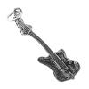 Musikinstrument Zinklegierung Anhänger, Gitarre, plattiert, keine, frei von Kadmium, 9x22mm, ca. 560PCs/Tasche, verkauft von Tasche