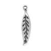 Zinc Alloy Leaf Pendants cadmium free Approx 