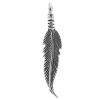 Pendentifs plume en alliage de zinc, forme de plume, Plaquage normal, plus de couleurs à choisir, sans plomb et cadmium Environ 1.5mm, Vendu par PC