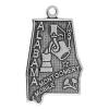 Zinc Alloy Message Pendants, Polygon, plated cadmium free Approx 3.5mm, Approx 