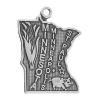 Zinc Alloy Message Pendants, Polygon, plated cadmium free Approx 3.5mm, Approx 