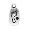 Zinc Alloy Message Pendants, Oval, plated cadmium free Approx 3.5mm, Approx 