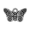 Pendentifs animaux en argent, argent sterling 925, papillon, Placage, plus de couleurs à choisir Environ 3.5mm, Vendu par PC