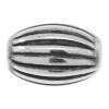 Sterling Silber Wellpappe Perlen, 925 Sterling Silber, oval, plattiert, antik imitieren, keine, 4.5x3mm, verkauft von PC