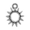 Zinc Alloy Flower Pendants, plated cadmium free, 12mm Approx 3.5mm, Approx 