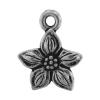 pendentif de fleur en argent fin, argent sterling 925, Placage, plus de couleurs à choisir, 11.5mm, Vendu par PC