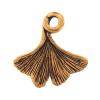 Zinc Alloy Leaf Pendants cadmium free Approx 3.5mm 