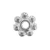 Zinc Alloy Spacer Beads, Flower, plated nickel, lead & cadmium free, 4mm, Approx 