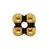 Zinc Alloy Spacer Beads, Squaredelle, plated nickel, lead & cadmium free, 4mm, Approx 